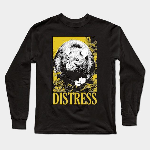 Distress Rat Long Sleeve T-Shirt by giovanniiiii